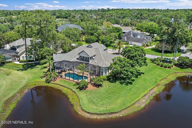 201 Royal Tern Rd N, Ponte Vedra Beach, FL 32082 - aerial view of a large body of water and a pool area