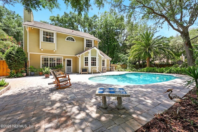 1917 Lakeside Dr S, Fernandina Beach, FL 32034 - view of pool featuring a patio and a fenced backyard