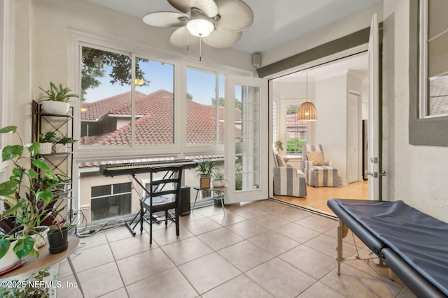 95050 Barclay Pl Unit 5B, Fernandina Beach, FL 32034 - sunroom / solarium with healthy amount of natural light and tile patterned flooring