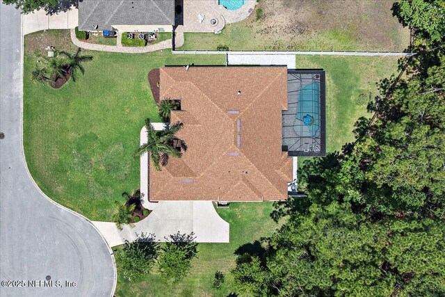 view from above of property