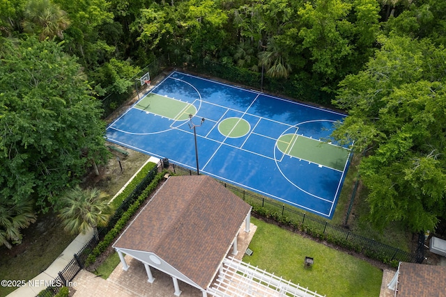 400 Big Tree Rd, Ponte Vedra Beach, FL 32082 - view of basketball court with community basketball court and fence