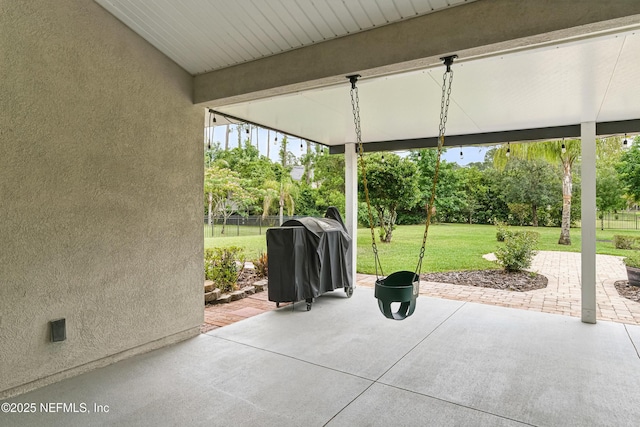 71 Irish Rose Rd, Saint Augustine, FL 32092 - view of patio / terrace with area for grilling and view of scattered trees