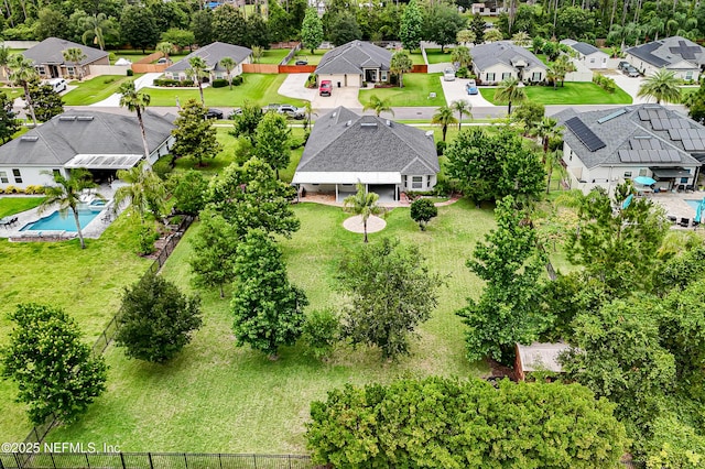 71 Irish Rose Rd, Saint Augustine, FL 32092 - aerial perspective of suburban area featuring a pool area
