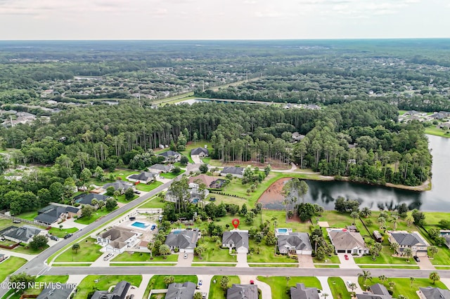 71 Irish Rose Rd, Saint Augustine, FL 32092 - aerial view of residential area with a large body of water and a forest
