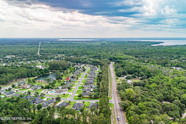 71 Irish Rose Rd, Saint Augustine, FL 32092 - aerial view of residential area with a large body of water and a forest
