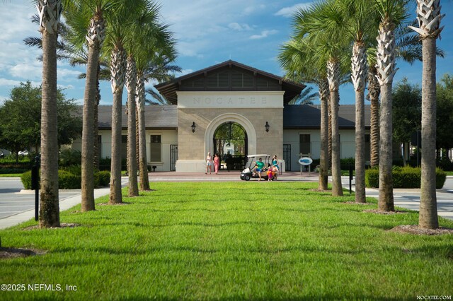 37 High Ridge Pt, Ponte Vedra, FL 32081 - rear view of property featuring a lawn