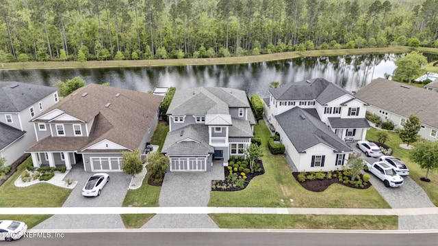252 Pine Haven Dr, Saint Johns, FL 32259 - aerial perspective of suburban area with a forest and a nearby body of water
