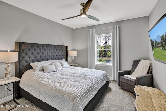 252 Pine Haven Dr, Saint Johns, FL 32259 - carpeted bedroom featuring multiple windows, baseboards, and ceiling fan