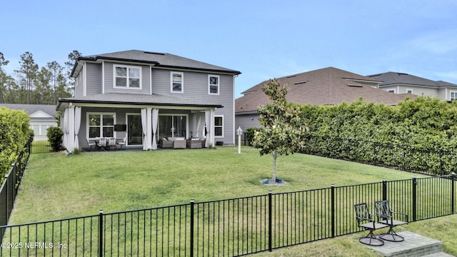 252 Pine Haven Dr, Saint Johns, FL 32259 - back of property with an outdoor hangout area