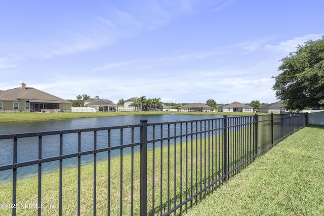 1456 Coopers Hawk Way, Middleburg, FL 32068 - water view featuring a fenced backyard and nearby suburban area