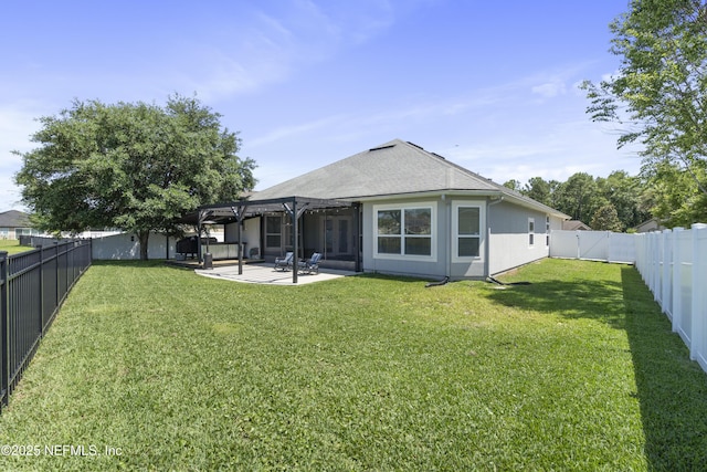 1456 Coopers Hawk Way, Middleburg, FL 32068 - rear view of property featuring a pergola and a patio area