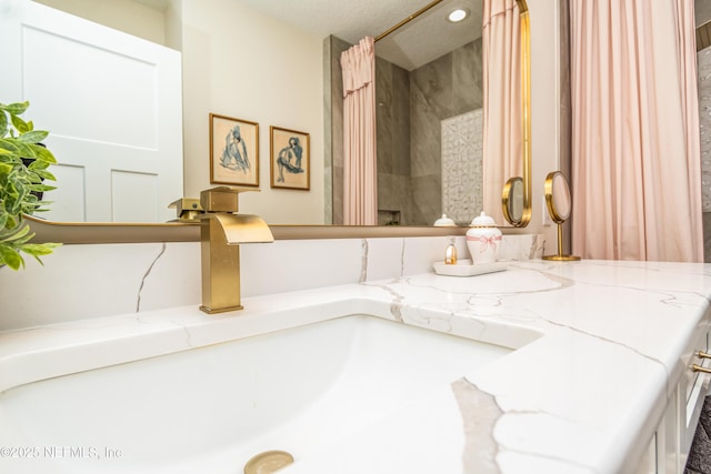 4282 Wolfe Dr, Macclenny, FL 32063 - bathroom featuring vanity and recessed lighting