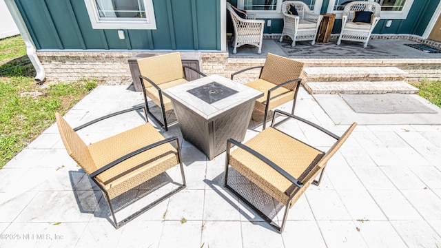 4282 Wolfe Dr, Macclenny, FL 32063 - view of patio / terrace featuring an outdoor fire pit