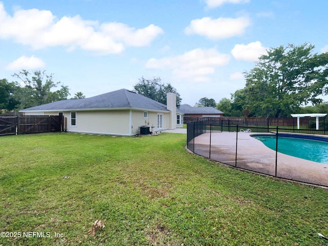 3055 Nautilus Rd, Middleburg, FL 32068 - view of pool featuring a patio and central air condition unit