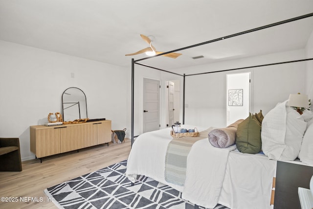 550 Robles Ln, Ponte Vedra Beach, FL 32082 - bedroom featuring light wood finished floors and a ceiling fan