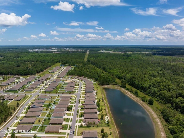 4101 Spring Creek Ln, Middleburg, FL 32068 - aerial view of residential area with a forest and a large body of water
