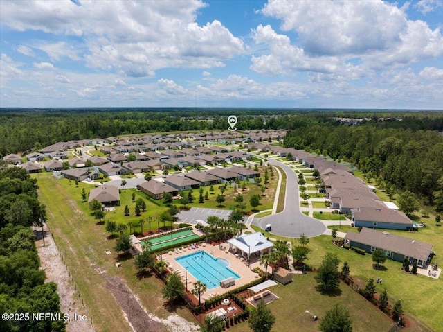 4101 Spring Creek Ln, Middleburg, FL 32068 - aerial perspective of suburban area with a pool area