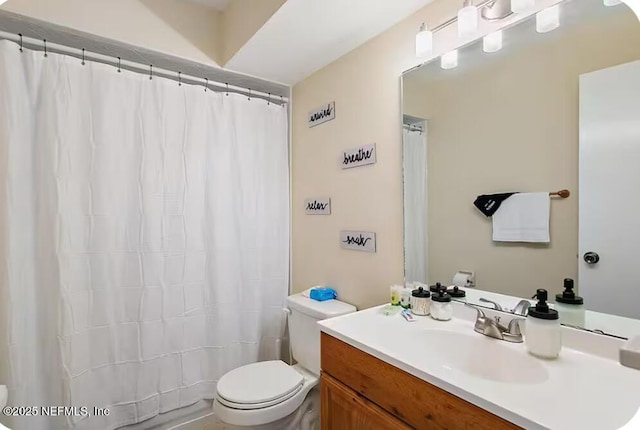 11523 Dunes Way Dr N, Jacksonville, FL 32225 - full bathroom with toilet, vanity, and a shower with curtain