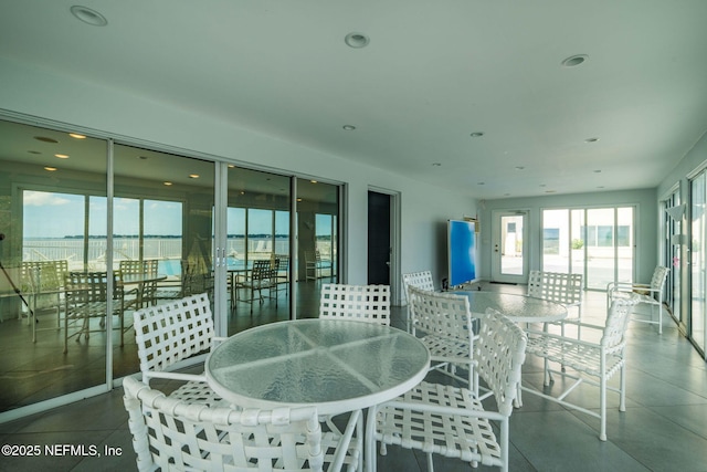 view of sunroom