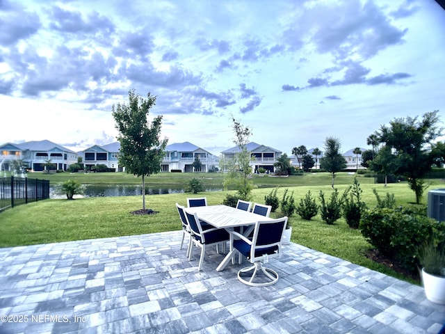 627 Rum Runner Way, Saint Johns, FL 32259 - view of patio / terrace with a residential view, a water view, and outdoor dining space