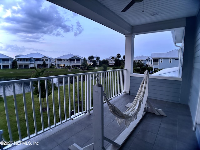 627 Rum Runner Way, Saint Johns, FL 32259 - balcony with a residential view and a ceiling fan