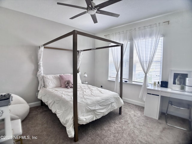 627 Rum Runner Way, Saint Johns, FL 32259 - bedroom with light carpet, an office area, and a ceiling fan