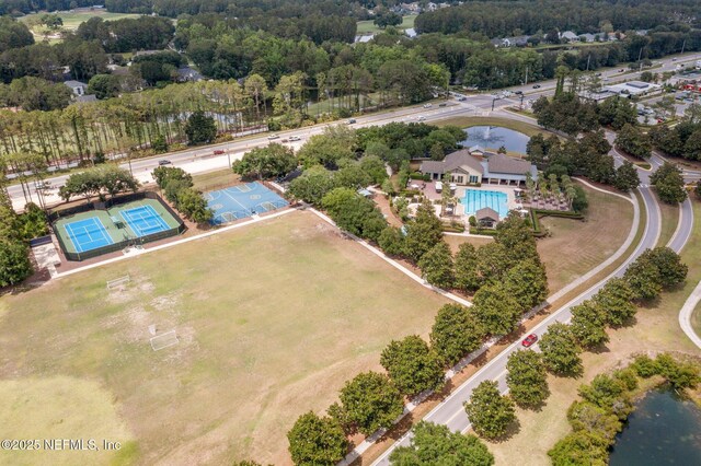 400 N Landguard Rd, Saint Augustine, FL 32092 - aerial view of a pool and a nearby body of water