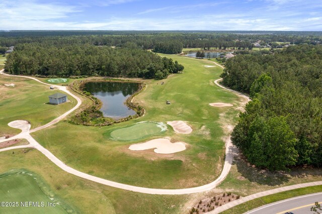 400 N Landguard Rd, Saint Augustine, FL 32092 - view of property location with a large body of water, a local golf course, and a heavily wooded area