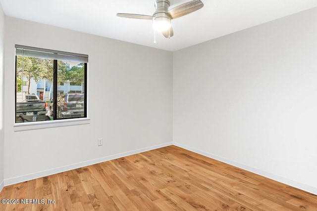 100 Fairway Park Blvd Unit 802, Ponte Vedra, FL 32082 - spare room with light wood-style flooring, baseboards, and a ceiling fan