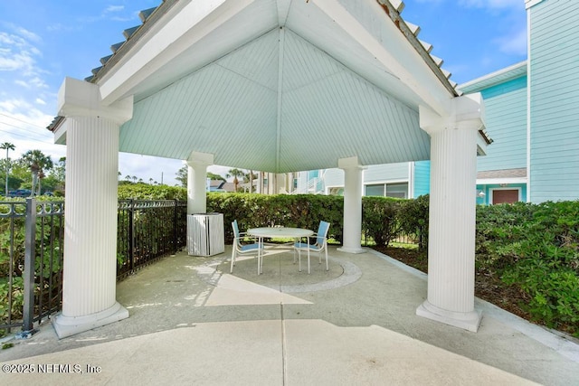 100 Fairway Park Blvd Unit 802, Ponte Vedra, FL 32082 - view of patio / terrace featuring central AC, fence, and outdoor dining area