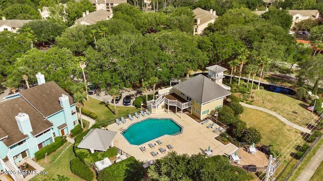 100 Fairway Park Blvd Unit 802, Ponte Vedra, FL 32082 - drone / aerial view of a pool and a tree filled landscape