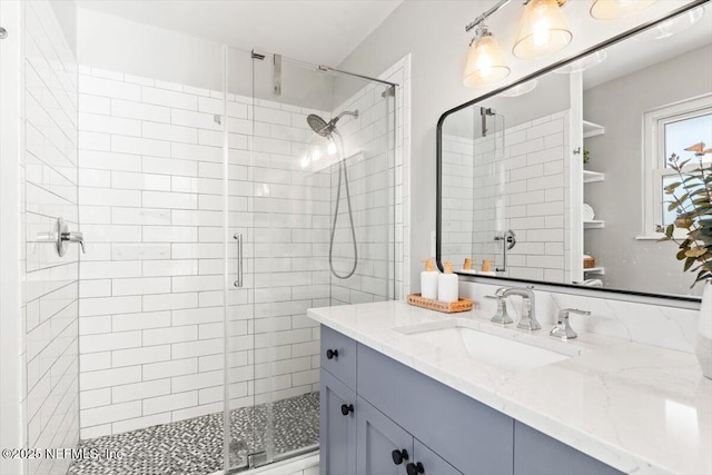 1659 Sea Oats Dr, Atlantic Beach, FL 32233 - bathroom with vanity and a shower stall