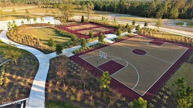 view of basketball court featuring community basketball court