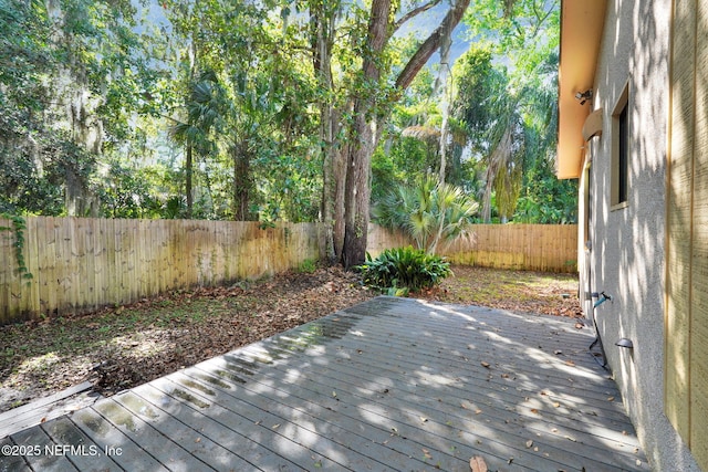2032 Sandpiper Pt, Neptune Beach, FL 32266 - wooden deck featuring a fenced backyard