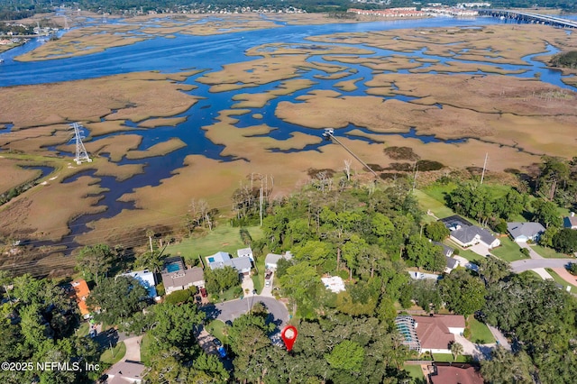 2032 Sandpiper Pt, Neptune Beach, FL 32266 - aerial view of property and surrounding area featuring a nearby body of water