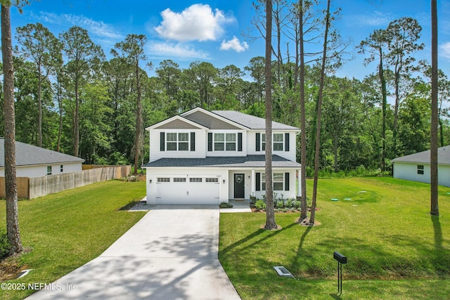 2483 Cortez Rd, Jacksonville, FL 32246 - view of front facade featuring concrete driveway, a garage, and a shingled roof