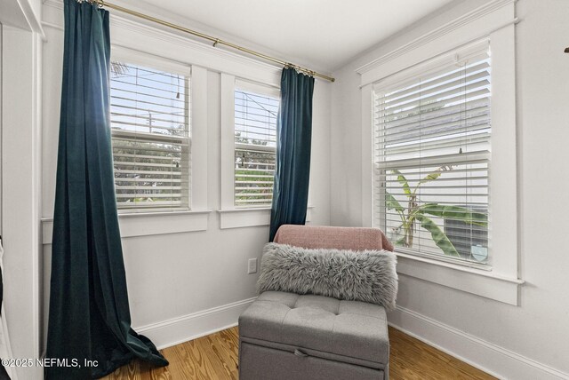 206 Cabeza St, Saint Augustine, FL 32080 - sitting room with wood finished floors and baseboards