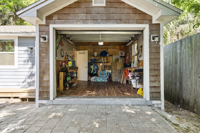206 Cabeza St, Saint Augustine, FL 32080 - garage with fence