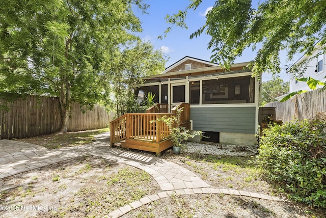206 Cabeza St, Saint Augustine, FL 32080 - back of house with a fenced backyard
