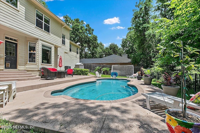 11921 Loretto Square Dr S, Jacksonville, FL 32223 - view of pool with a patio area and fence