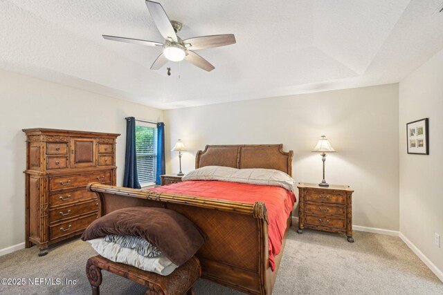1009 Welaka Way, Saint Augustine, FL 32092 - bedroom with light carpet, a raised ceiling, and baseboards