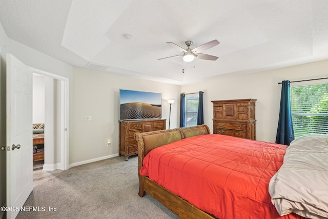 1009 Welaka Way, Saint Augustine, FL 32092 - bedroom featuring light colored carpet, a ceiling fan, and baseboards