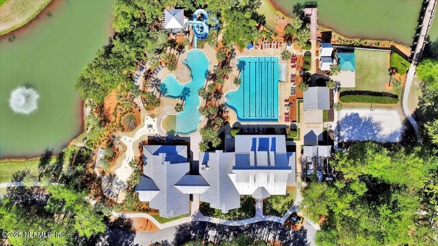 1009 Welaka Way, Saint Augustine, FL 32092 - aerial view of a pool area