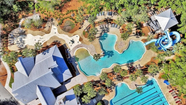 1009 Welaka Way, Saint Augustine, FL 32092 - bird's eye view of a pool area