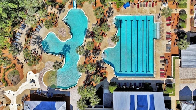 1009 Welaka Way, Saint Augustine, FL 32092 - drone / aerial view of a pool area