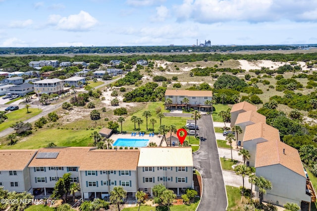 925 Tarpon Ave Unit 16, Fernandina Beach, FL 32034 - bird's eye view of a pool area