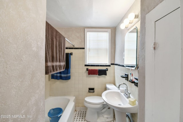 2660 Gale Ct, Jacksonville, FL 32204 - bathroom with a sink, toilet, and tile patterned flooring