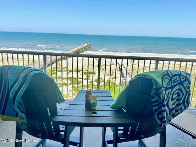 3240 Fletcher Ave Unit 665, Fernandina Beach, FL 32034 - balcony featuring view of water and beach