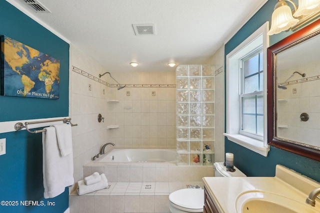 4033 Lazy Hollow Ln N, Jacksonville, FL 32257 - full bathroom with vanity, toilet, and tiled shower / bath