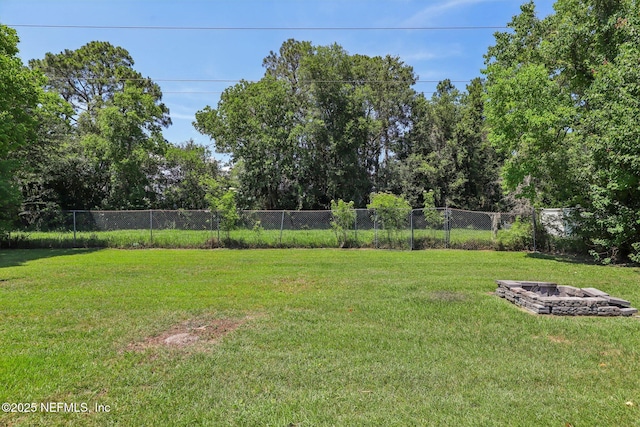 4033 Lazy Hollow Ln N, Jacksonville, FL 32257 - view of yard with a fire pit
